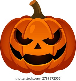 Halloween pumpkin jack o lantern spooky orange cartoon face smile scary autumn carved pumpkin halloween jack o lantern spooky orange cartoon face smile scary autumn decoration vector art bold