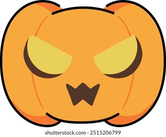 Halloween Pumpkin Jack O'Lantern Illustration
