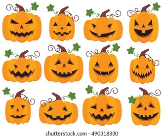 Halloween Pumpkin Jack O'Lanterns