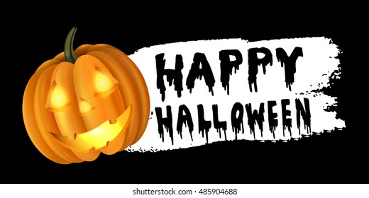 Halloween pumpkin label