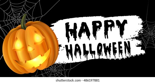 Halloween pumpkin label