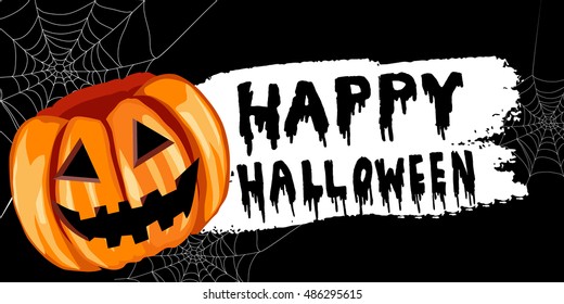 Halloween pumpkin label