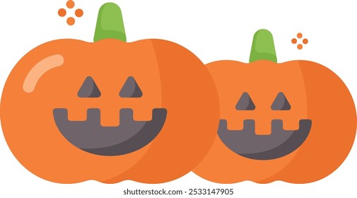 Halloween calabaza lanter naranja vegetal