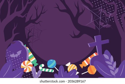 Halloween Kürbis Laterne Candy Illustration Feiertagsfest Poster