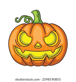 Halloween pumpkin lantern icon design. Vector design