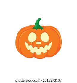 Halloween Pumpkin Lantern Vector Illustration