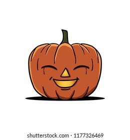Halloween Pumpkin Laughter Expression