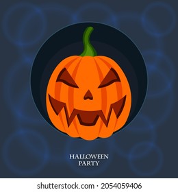Halloween pumpkin. Layout for advertising