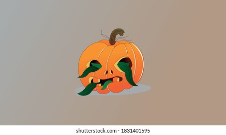 halloween pumpkin in october party