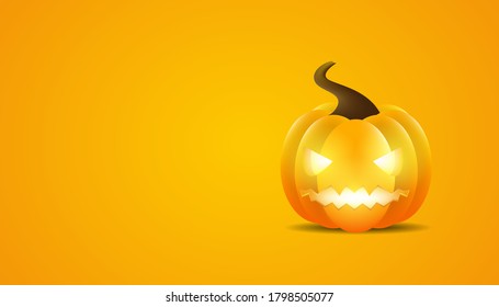 Calabaza de Halloween de fondo. Diseño de ilustración vectorial.