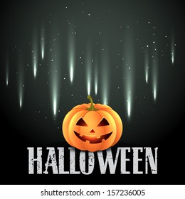 halloween pumpkin on dark background