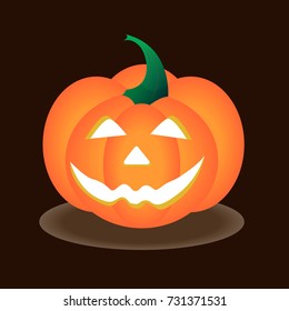 Halloween pumpkin on a dark background