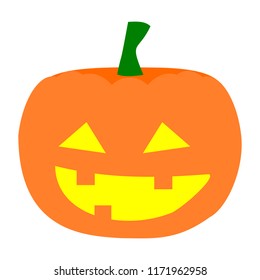 Halloween pumpkin on white background