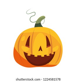 halloween pumpkin on white background