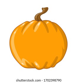 calabaza de Halloween sobre fondo blanco

