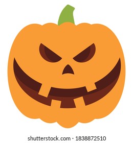 Halloween pumpkin on a white background
