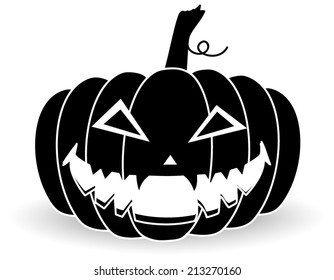 Halloween pumpkin on a white background