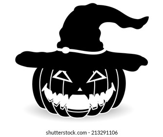 Halloween pumpkin on a white background