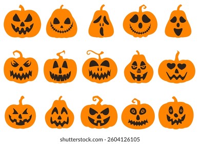 halloween pumpkin on white background