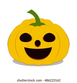 Halloween Pumpkin on white background