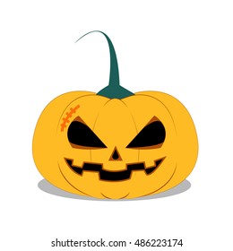 Halloween Pumpkin on white background