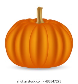 Halloween pumpkin on a white background. Vector illustration