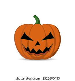 Halloween pumpkin. Orange pumpkin vector illustration