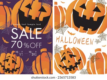 halloween and pumpkin party 02.
flyer brochure cover template.Edit elements such as titles and images according to the purpose, and use them in combination.