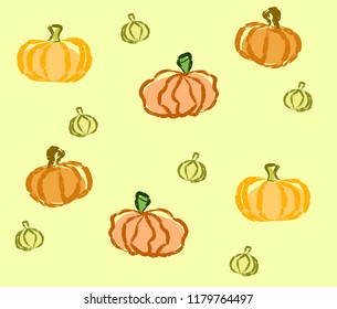 Halloween pumpkin pattern background