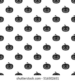 Halloween pumpkin pattern. Simple illustration of halloween pumpkin vector pattern for web