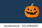 Halloween pumpkin with plain background, useful for celebration,printing,banner