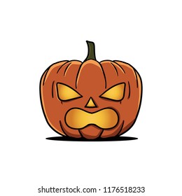 Halloween Pumpkin Rage Expression