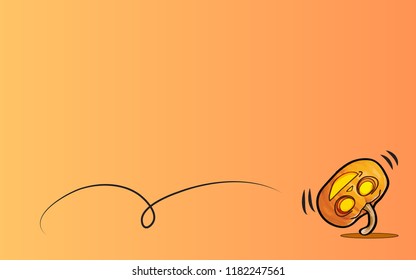 Halloween pumpkin roll background.Vector illustration.EPS10