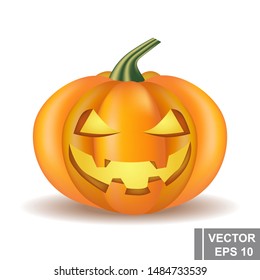 Halloween Pumpkin. Scary face. All Saints' Day. Frighten. For your design.