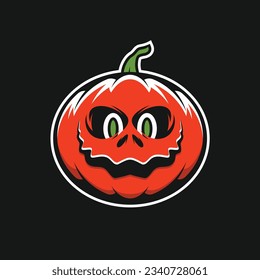 Halloween Pumpkin Scary Faces (Editable file) - Vector Illustration
