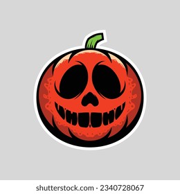 Halloween Pumpkin Scary Faces (Editable file) - Vector Illustration
