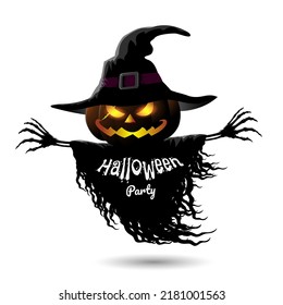 Halloween pumpkin, Scary jack o lantern, Trick or treat. symbols pumpkin for design logo.