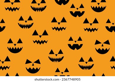 Halloween Pumpkin Seamless Pattern for decoration, wrapping paper, cover, print,fabric and more