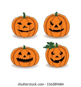 Halloween pumpkin set