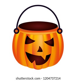 halloween pumpkin shape basket