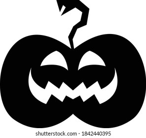 Halloween pumpkin silhouette good for halloween event