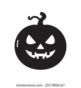 Halloween pumpkin silhouette ,pumpkin vector, jack-o-lantern