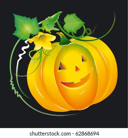 Halloween pumpkin smile