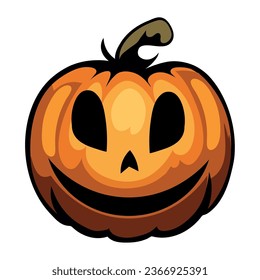 halloween pumpkin smiling illustration isolated
