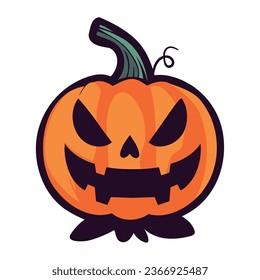 halloween pumpkin spooky illustration isolated