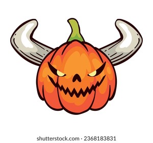 halloween pumpkin spooky illustration isolated