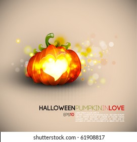 Halloween Pumpkin Spreading Love | EPS10 Compatibility Needed | Objects Separated on layers named accordingly