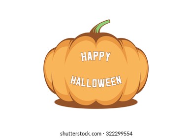 Halloween pumpkin. Stock vector.