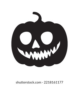 Halloween Pumpkin symbol icon on white background