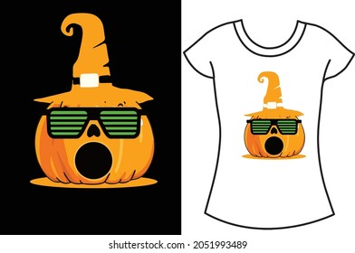 Halloween pumpkin t shirt design for 2021